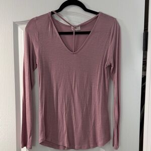 Glitz Mauve Long Sleeve Top